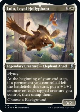 Lulu, Loyal Hollyphant (Foil Etched), Commander Legends: Battle for Baldur's Gate 477
