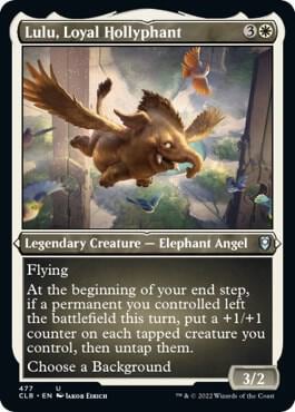 Lulu, Loyal Hollyphant (Foil Etched), Commander Legends: Battle for Baldur's Gate 477