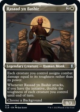 Rasaad yn Bashir (Foil Etched), Commander Legends: Battle for Baldur's Gate 479