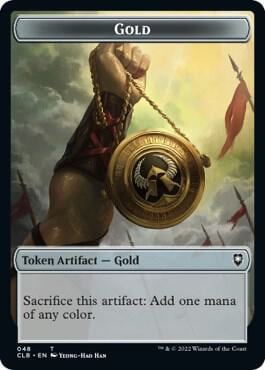 Gold // Dragon Double-Sided Token, Commander Legends: Battle for Baldur's Gate 48 // 33