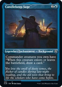 Candlekeep Sage (Foil Etched), Commander Legends: Battle for Baldur's Gate 482
