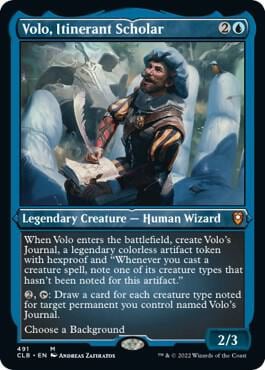 Volo, Itinerant Scholar (Foil Etched), Commander Legends: Battle for Baldur's Gate 491