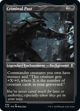 Criminal Past (Foil Etched), Commander Legends: Battle for Baldur's Gate 494