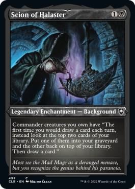 Scion of Halaster (Foil Etched), Commander Legends: Battle for Baldur's Gate 498