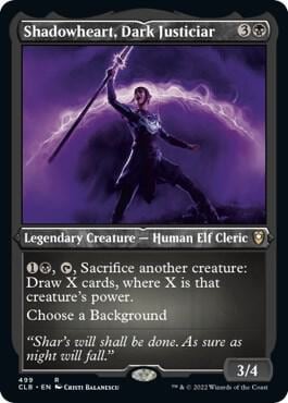Shadowheart, Dark Justiciar (Foil Etched), Commander Legends: Battle for Baldur's Gate 499
