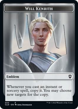 Emblem - Will Kenrith // Copy Double-Sided Token, Commander Legends: Battle for Baldur's Gate 50 // 19