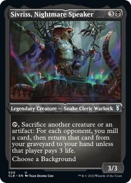 Sivriss, Nightmare Speaker (Foil Etched), Commander Legends: Battle for Baldur's Gate 500