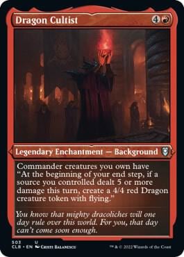 Dragon Cultist (Foil Etched), Commander Legends: Battle for Baldur's Gate 503
