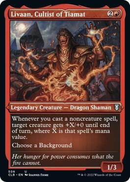 Livaan, Cultist of Tiamat (Foil Etched), Commander Legends: Battle for Baldur's Gate 508