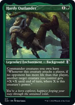Hardy Outlander (Foil Etched), Commander Legends: Battle for Baldur's Gate 517