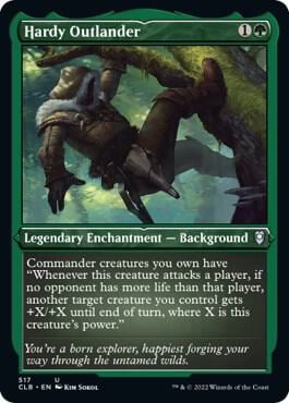 Hardy Outlander (Foil Etched), Commander Legends: Battle for Baldur's Gate 517