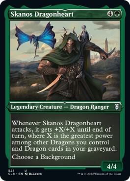 Skanos Dragonheart (Foil Etched), Commander Legends: Battle for Baldur's Gate 521