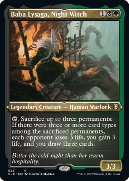 Baba Lysaga, Night Witch (Foil Etched), Commander Legends: Battle for Baldur's Gate 525