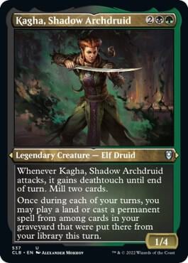 Kagha, Shadow Archdruid (Foil Etched), Commander Legends: Battle for Baldur's Gate 537