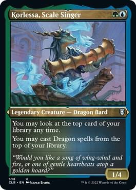 Korlessa, Scale Singer (Foil Etched), Commander Legends: Battle for Baldur's Gate 538