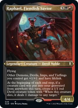 Raphael, Fiendish Savior (Foil Etched), Commander Legends: Battle for Baldur's Gate 549