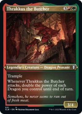 Thrakkus the Butcher (Foil Etched), Commander Legends: Battle for Baldur's Gate 551