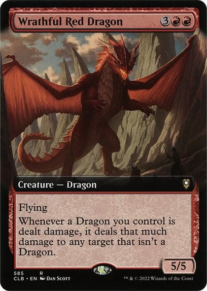 Wrathful Red Dragon (Extended Art), Commander Legends: Battle for Baldur's Gate 585