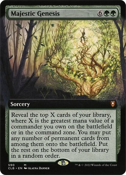 Majestic Genesis (Extended Art), Commander Legends: Battle for Baldur's Gate 590