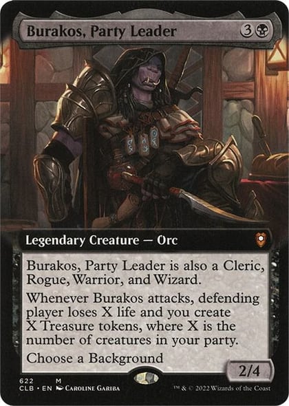 Burakos, Party Leader (Extended Art), Commander Legends: Battle for Baldur's Gate 622