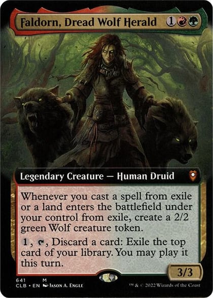 Faldorn, Dread Wolf Herald (Extended Art), Commander Legends: Battle for Baldur's Gate 641