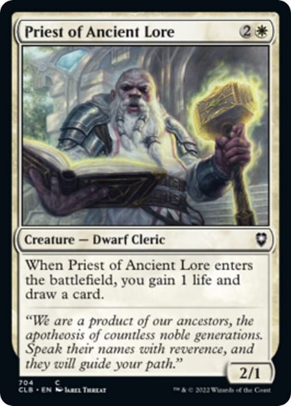 Priest of Ancient Lore, Commander Legends: Battle for Baldur's Gate 704