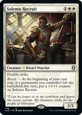Solemn Recruit, Commander Legends: Battle for Baldur's Gate 708