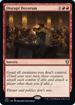 Disrupt Decorum, Commander Legends: Battle for Baldur's Gate 789