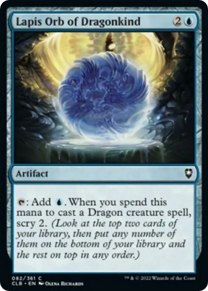 Lapis Orb of Dragonkind, Commander Legends: Battle for Baldur's Gate 82