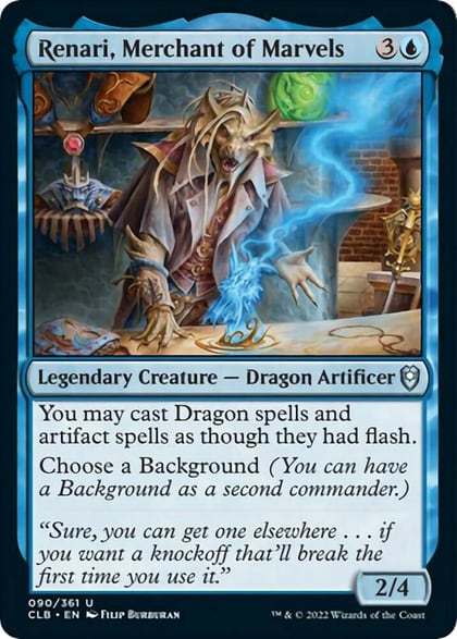 Renari, Merchant of Marvels, Commander Legends: Battle for Baldur's Gate 90