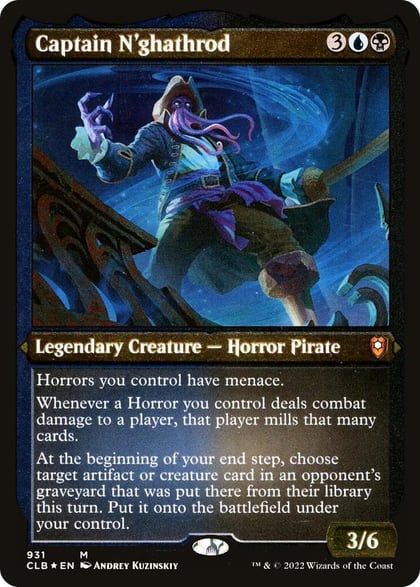 Captain N'ghathrod (Display Commander) - Thick Stock, Commander Legends: Battle for Baldur's Gate 931