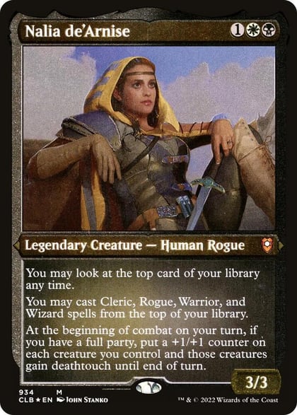 Nalia de'Arnise (Display Commander) - Thick Stock, Commander Legends: Battle for Baldur's Gate 934