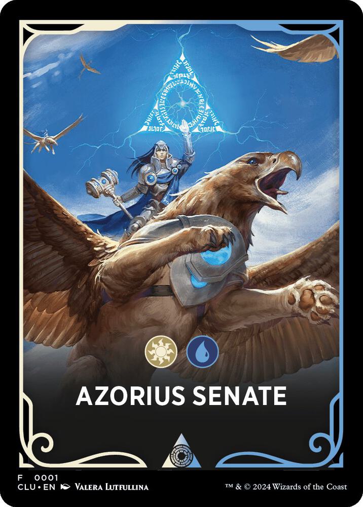 Azorius Senate Theme Card, Ravnica: Clue Edition 1