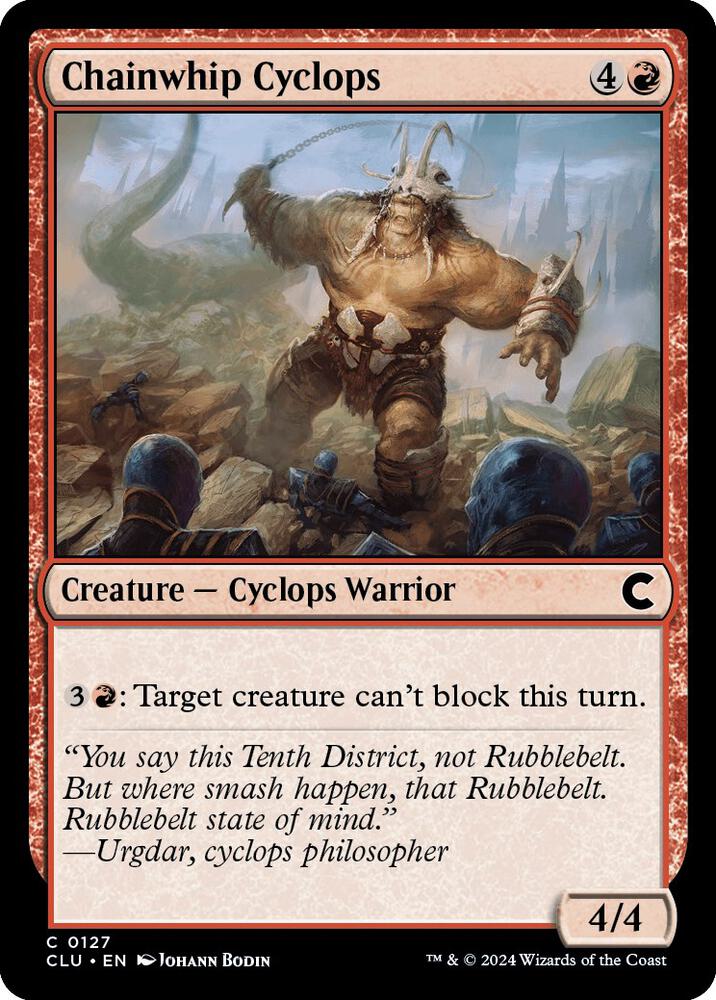 Chainwhip Cyclops, Ravnica: Clue Edition 127