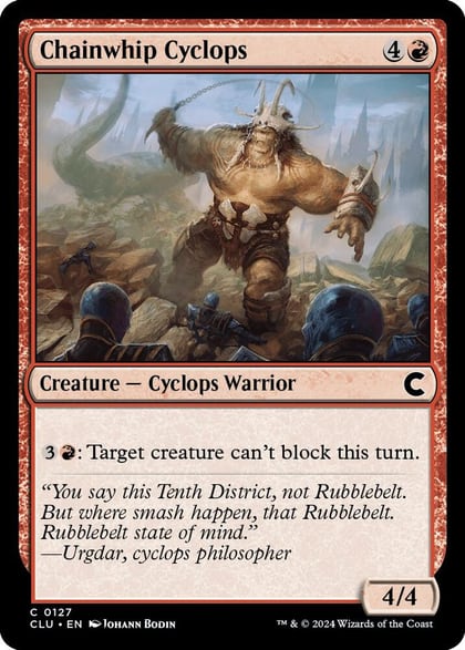 Chainwhip Cyclops, Ravnica: Clue Edition 127
