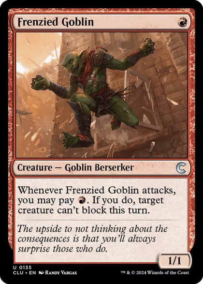 Frenzied Goblin, Ravnica: Clue Edition 135