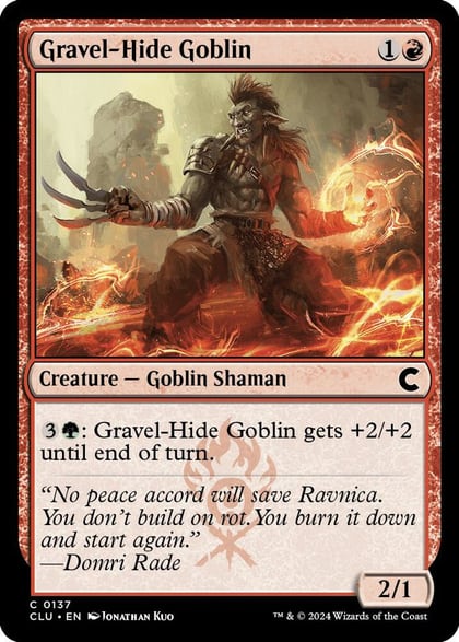 Gravel-Hide Goblin, Ravnica: Clue Edition 137