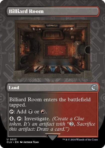 Billiard Room (Borderless), Ravnica: Clue Edition 13