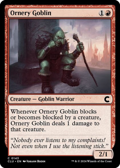 Ornery Goblin, Ravnica: Clue Edition 143