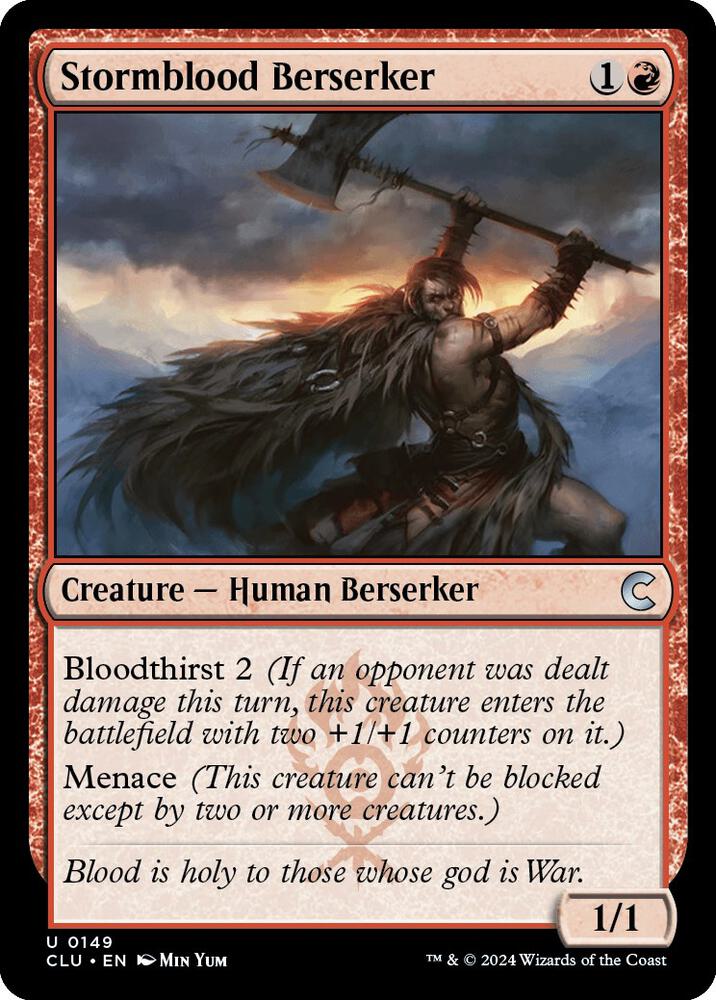 Stormblood Berserker, Ravnica: Clue Edition 149