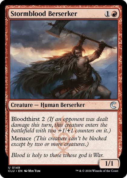 Stormblood Berserker, Ravnica: Clue Edition 149