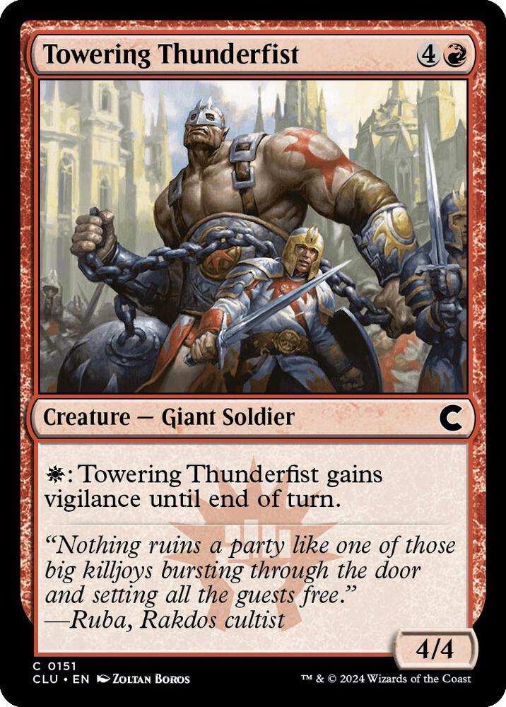 Towering Thunderfist, Ravnica: Clue Edition 151