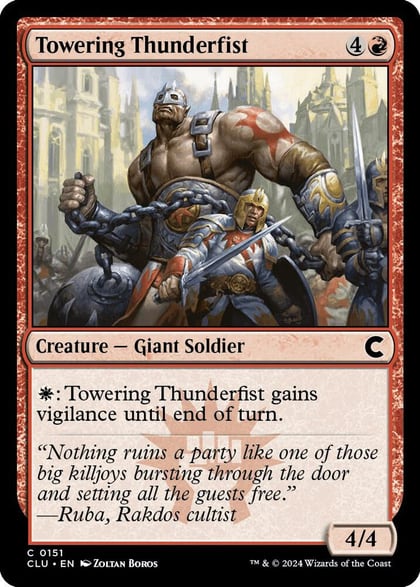 Towering Thunderfist, Ravnica: Clue Edition 151