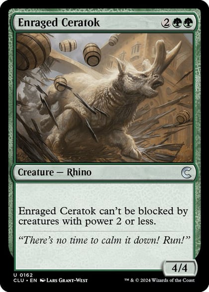 Enraged Ceratok, Ravnica: Clue Edition 162