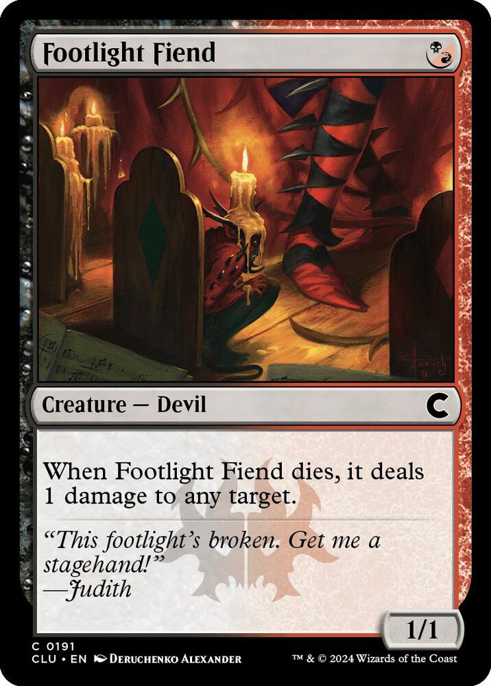 Footlight Fiend, Ravnica: Clue Edition 191