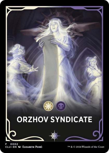 Orzhov Syndicate Theme Card, Ravnica: Clue Edition 2