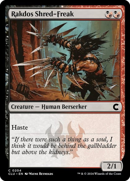 Rakdos Shred-Freak, Ravnica: Clue Edition 204