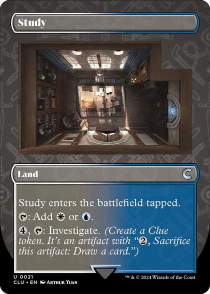 Study (Borderless), Ravnica: Clue Edition 21