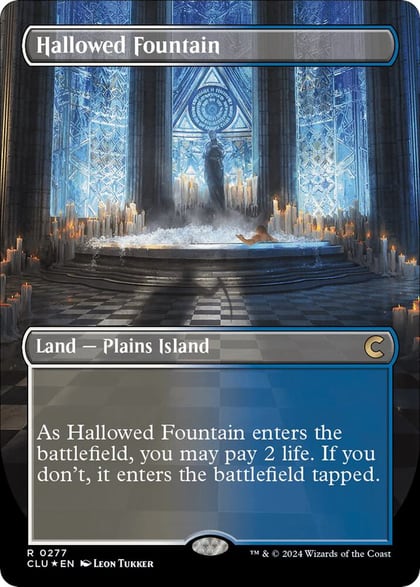 Hallowed Fountain (Borderless), Ravnica: Clue Edition 277