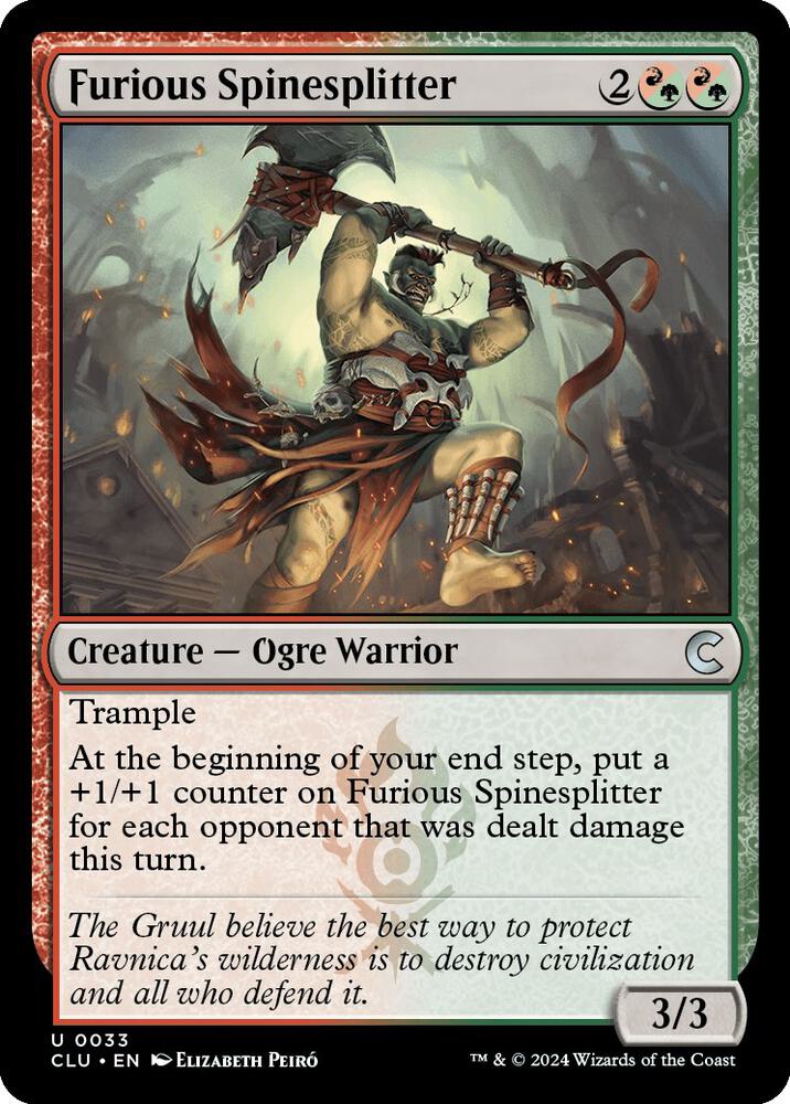 Furious Spinesplitter, Ravnica: Clue Edition 33